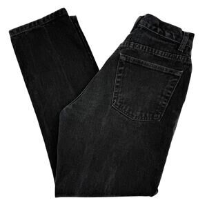 Vintage 90s GAP Blue Jeans Black Tapered Ankle Denim Size 8 Cotton Made in US